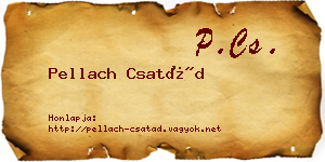 Pellach Csatád névjegykártya